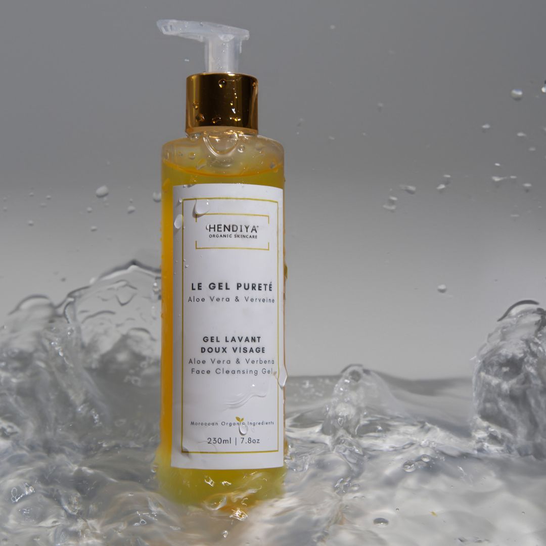 Le Gel Pureté, gel nettoyant visage bio Hendiya® à l'aloe vera