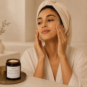 Application du Baume Évanescent sur visage sec, Hendiya® bio