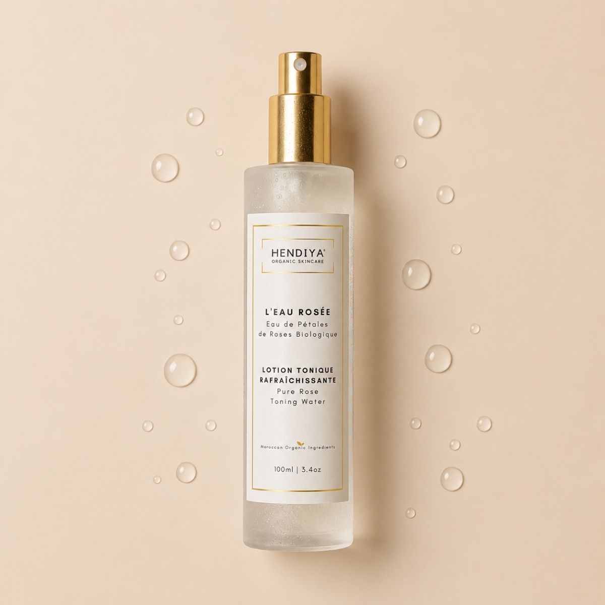 L'Eau Rosée, lotion tonique bio Hendiya à l'eau de rose