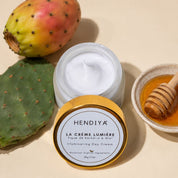 Texture et ingrédients de La Crème Lumière : figue de barbarie et miel