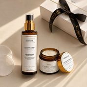 Double démaquillage Hendiya® bio : Le Baume Évanescent et La Lotion Tisane