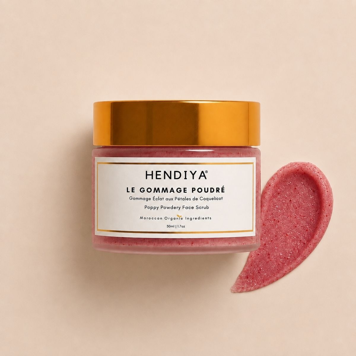 Le Gommage Poudré Hendiya, gommage visage bio à la poudre de coquelicot
