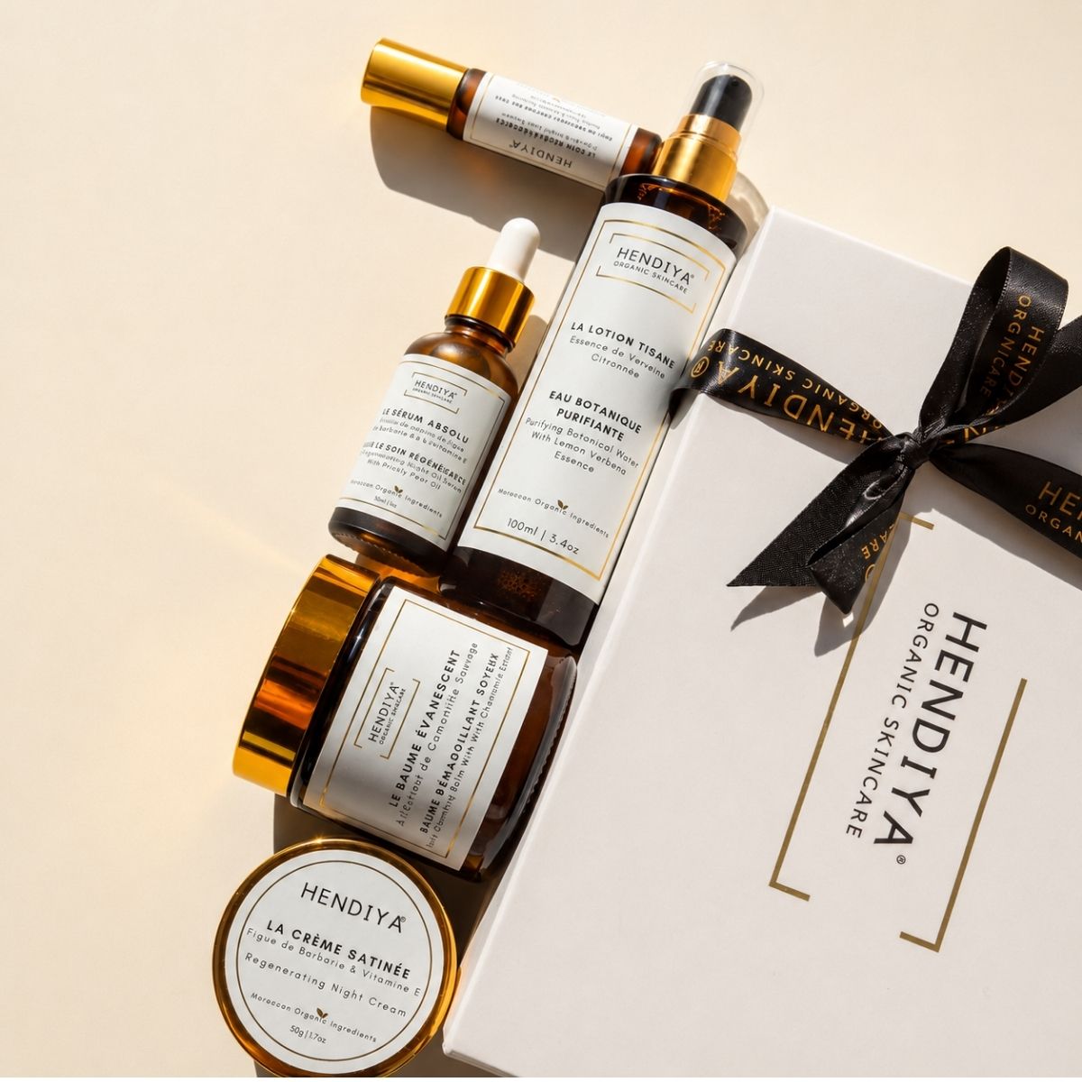 Rituel du soir Hendiya® bio : démaquillant, sérum et crème à la figue de barbarie